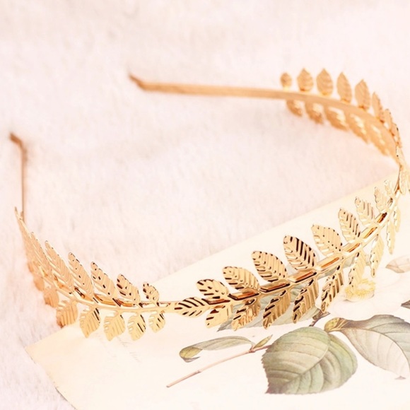 Golden Leaf Headband - Picture 4 of 7